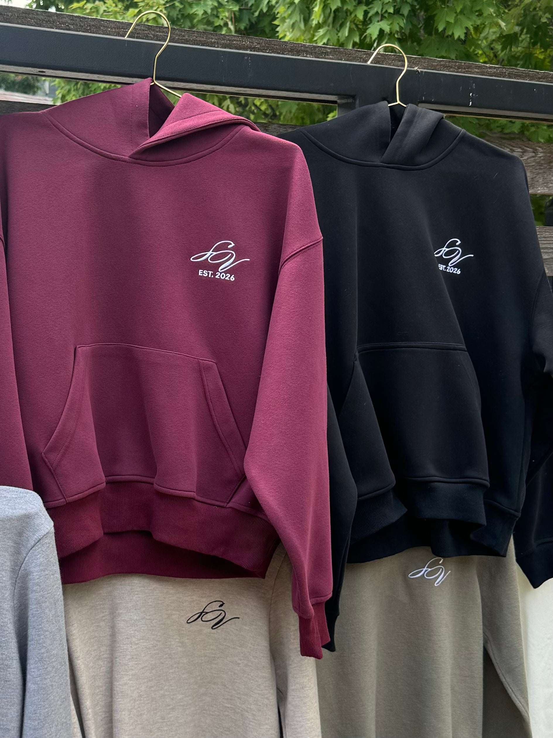 THEORY OF IMAGE HOODIE - BURGANDY