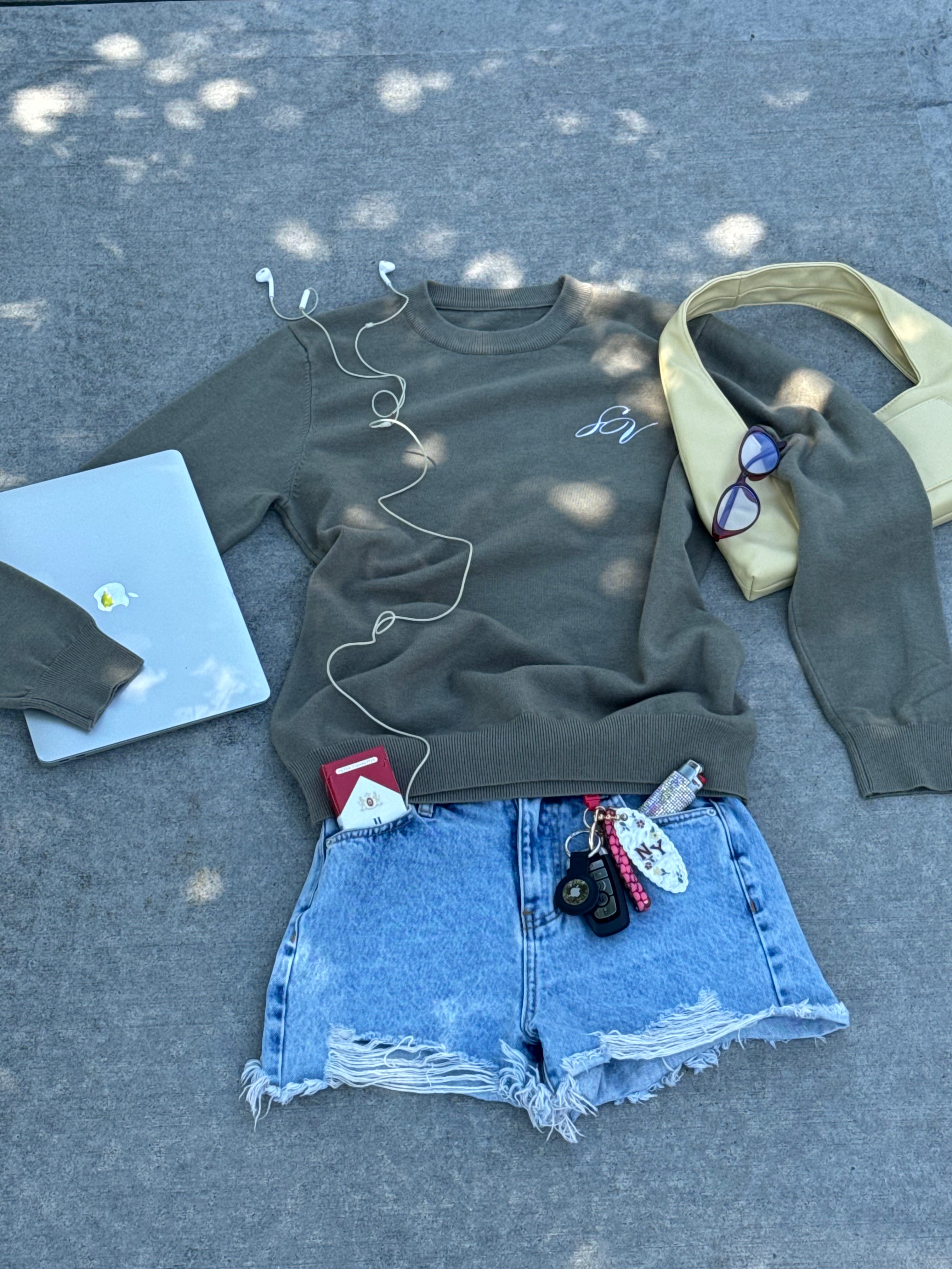 SURFACE KNIT - OLIVE