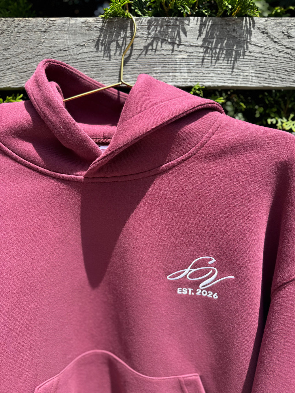 THEORY OF IMAGE HOODIE - BURGUNDY