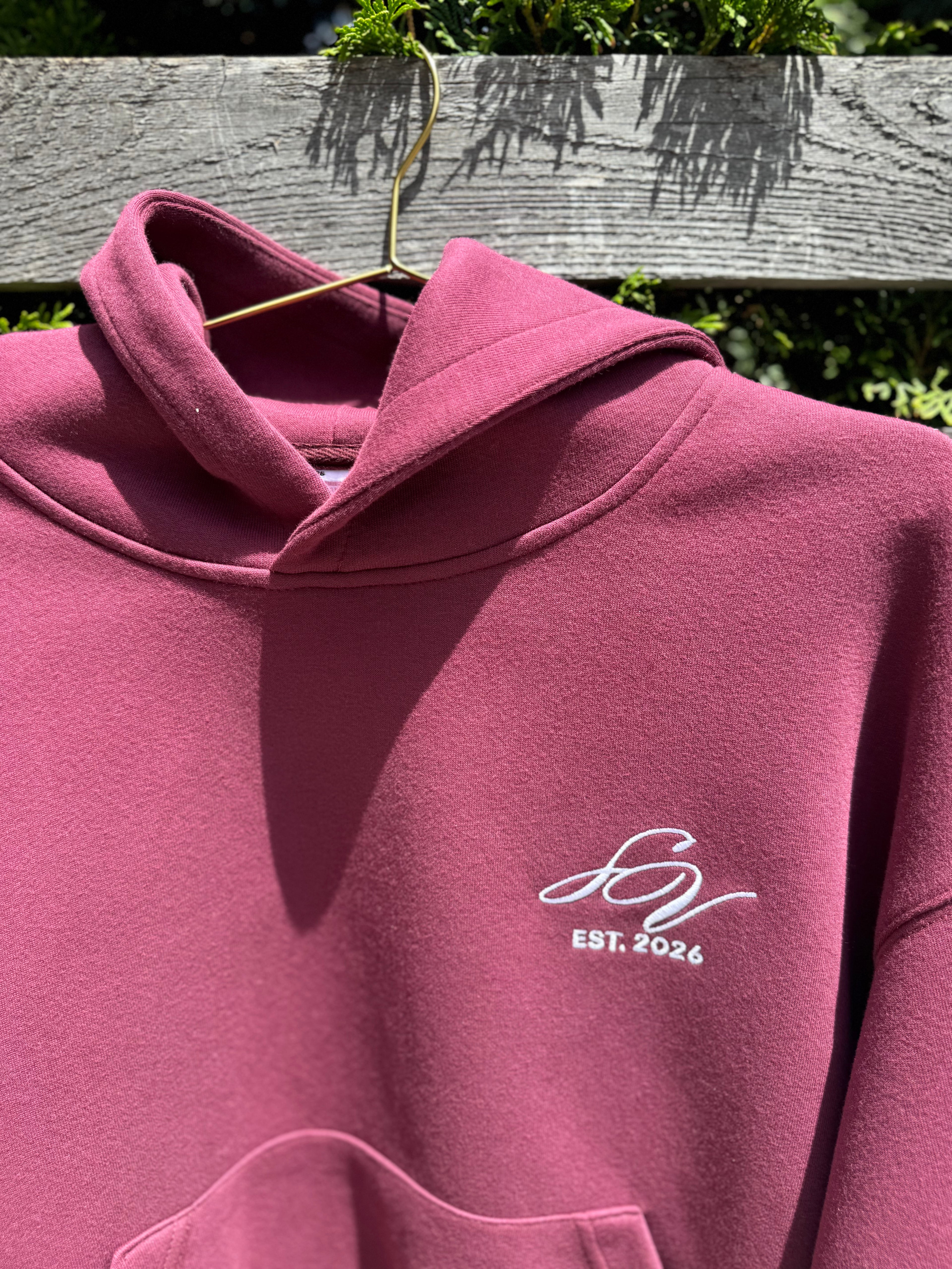 THEORY OF IMAGE HOODIE - BURGANDY