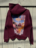 THEORY OF IMAGE HOODIE - BURGUNDY
