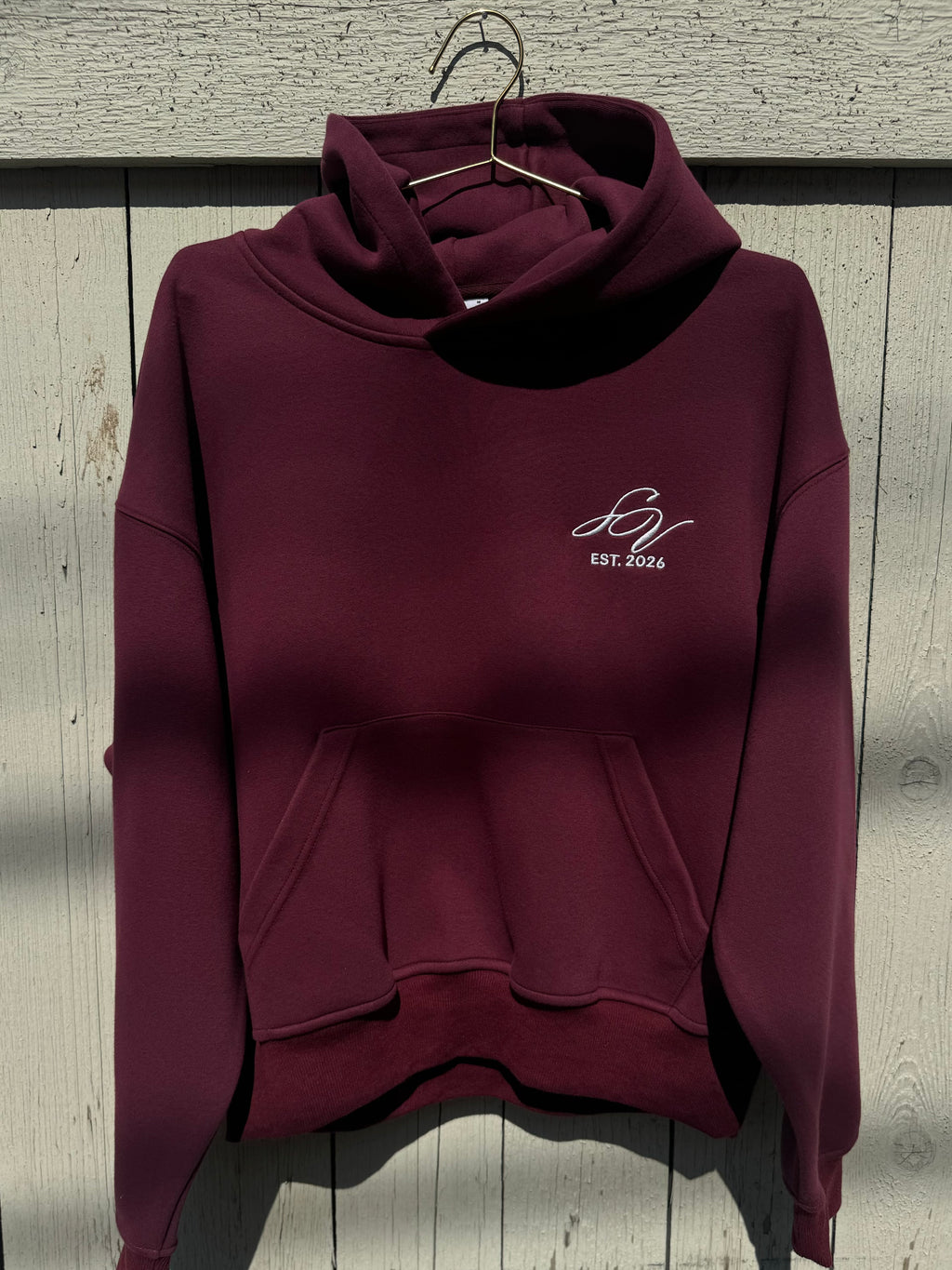 THEORY OF IMAGE HOODIE - BURGUNDY