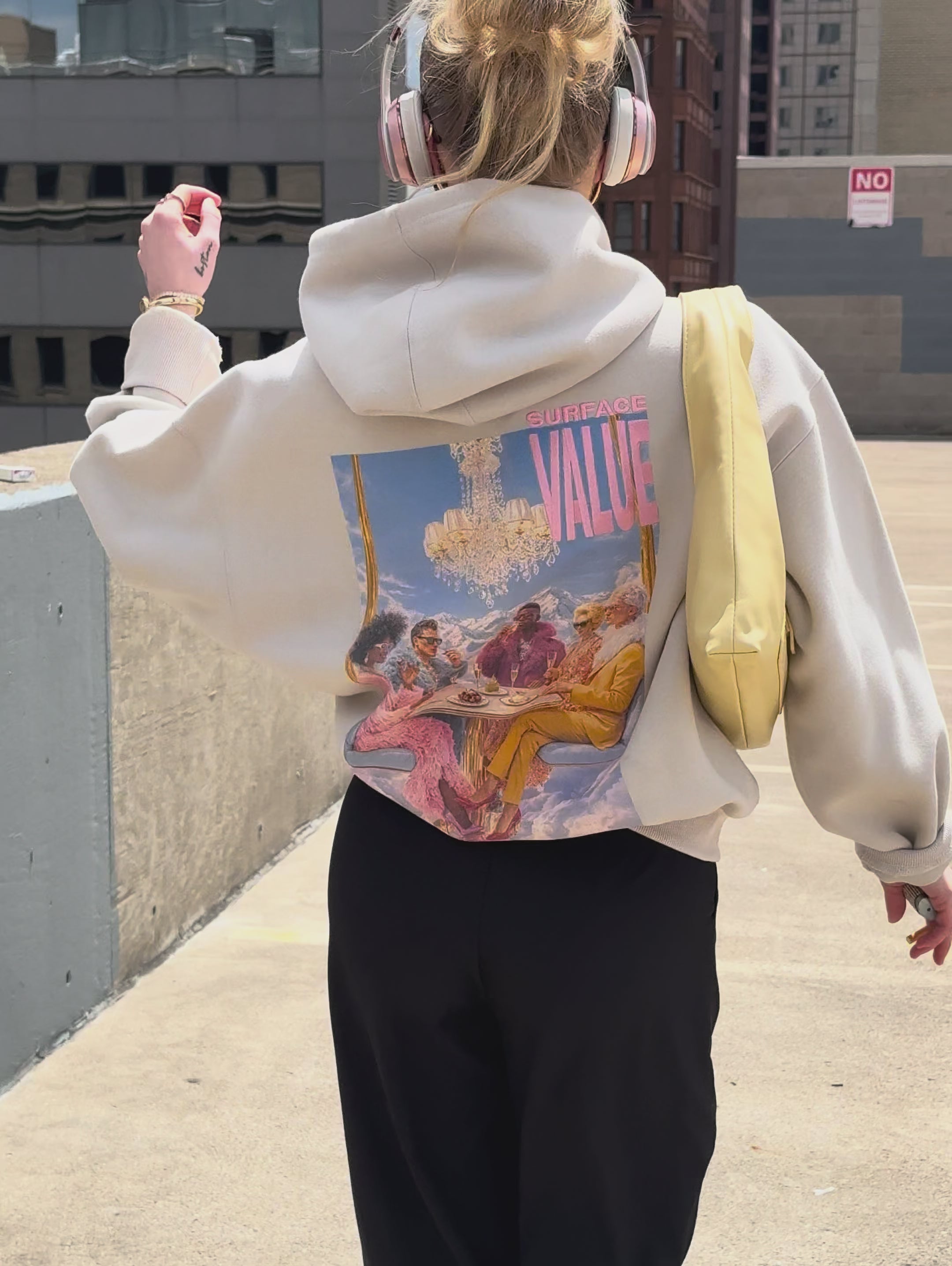 THEORY OF IMAGE HOODIE - LIGHT APRICOT